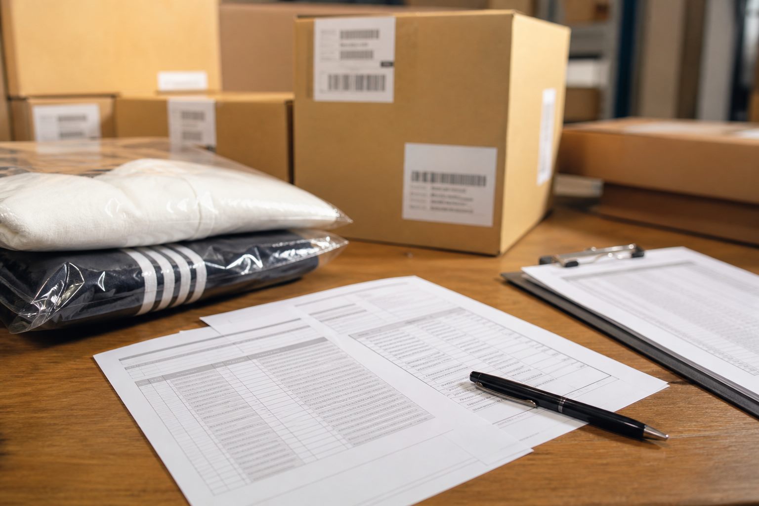 Packing list per stock di abbigliamento: guida pratica